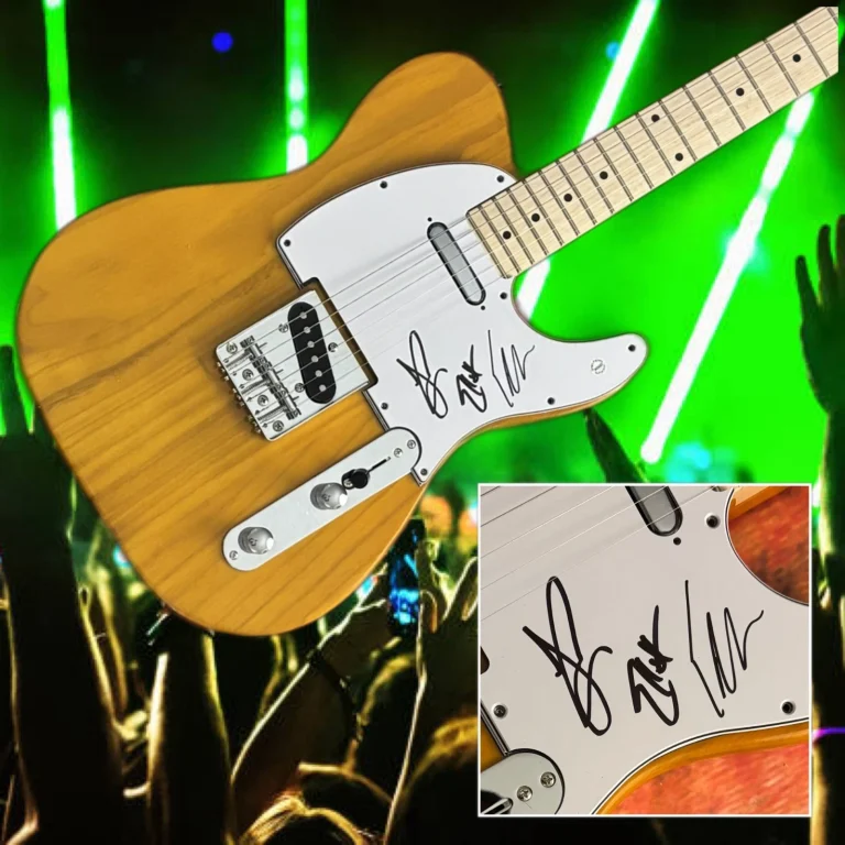 GFA Jared Eric & Elliott Band BLESSTHEFALL Signed Electric Guitar COA