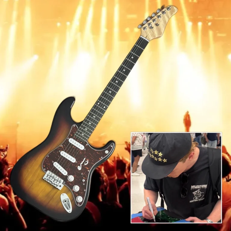 GFA The Chats Band FLAMIN EAMON SANDWITH Signed Electric Guitar PROOF COA