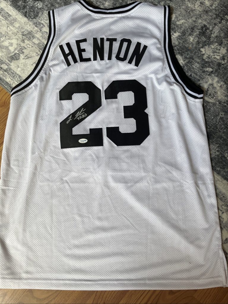 PROVIDENCE FRIARS- LADONTAE HENTON SIGNED AUTOGRAPH JERSEY ACOA COA BASKETBALL