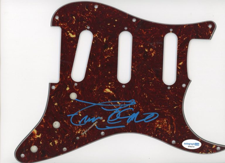 FRAN COSMO SIGNED AUTOGRAPHED PICKGUARD BOSTON ACOA CERTIFIED ORION THE HUNTER