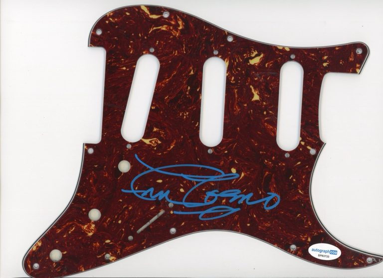 FRAN COSMO SIGNED AUTOGRAPHED PICKGUARD BOSTON ACOA CERTIFIED ORION THE HUNTER