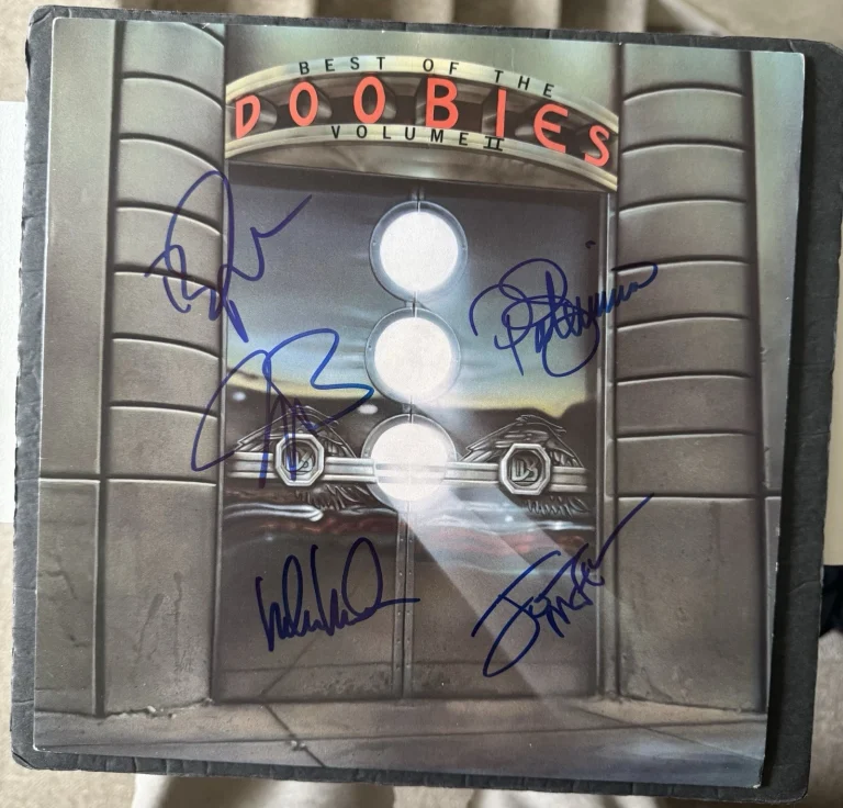 DOOBIE BROTHERS Signed x5 Vinyl JSA COA MICHAEL McDONALD SKUNK SIMMONS AUTOGRAPH
