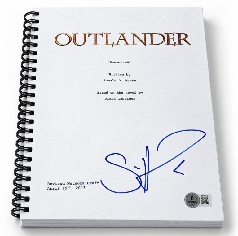 Sam Heughan Signed Autograph Outlander Full Episode Script Screenplay Beckett