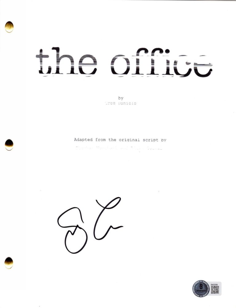 Steve Carell Signed The Office Pilot Script Authentic Autograph Beckett