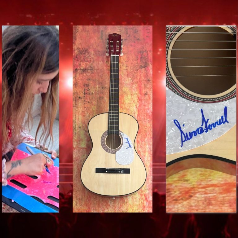 GFA In Dreams Folk Star  * SIERRA FERRELL *  Signed Acoustic Guitar PROOF COA