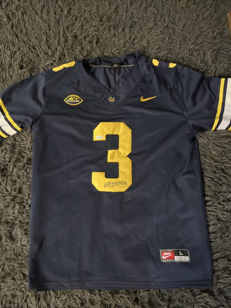 JARON KEAWE SAGAPOLUTELE SIGNED CAL GOLDEN BEARS  FOOTBALL JERSEY JSA