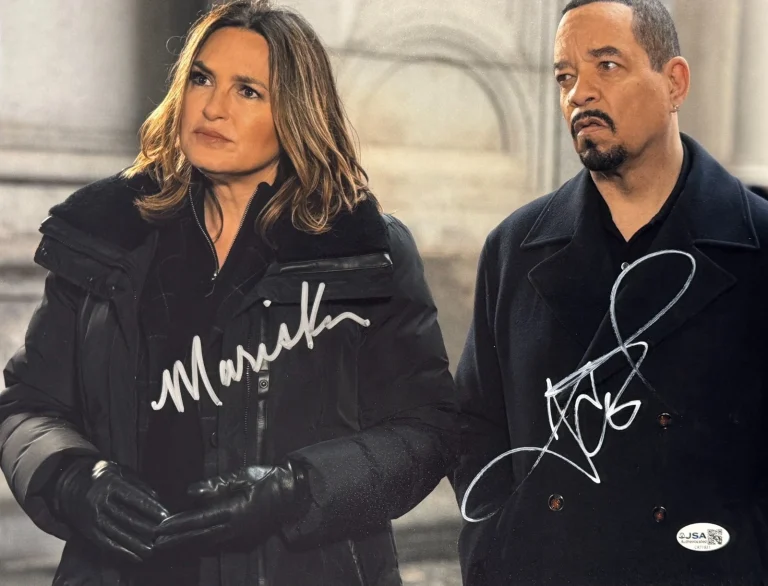 Mariska Hargitay Ice T Signed 11x14 Photo Law and Order SVU Autograph JSA
