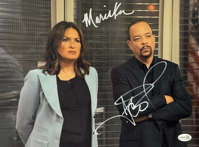 Mariska Hargitay Ice T Signed 11x14 Photo Law and Order SVU Autograph JSA
