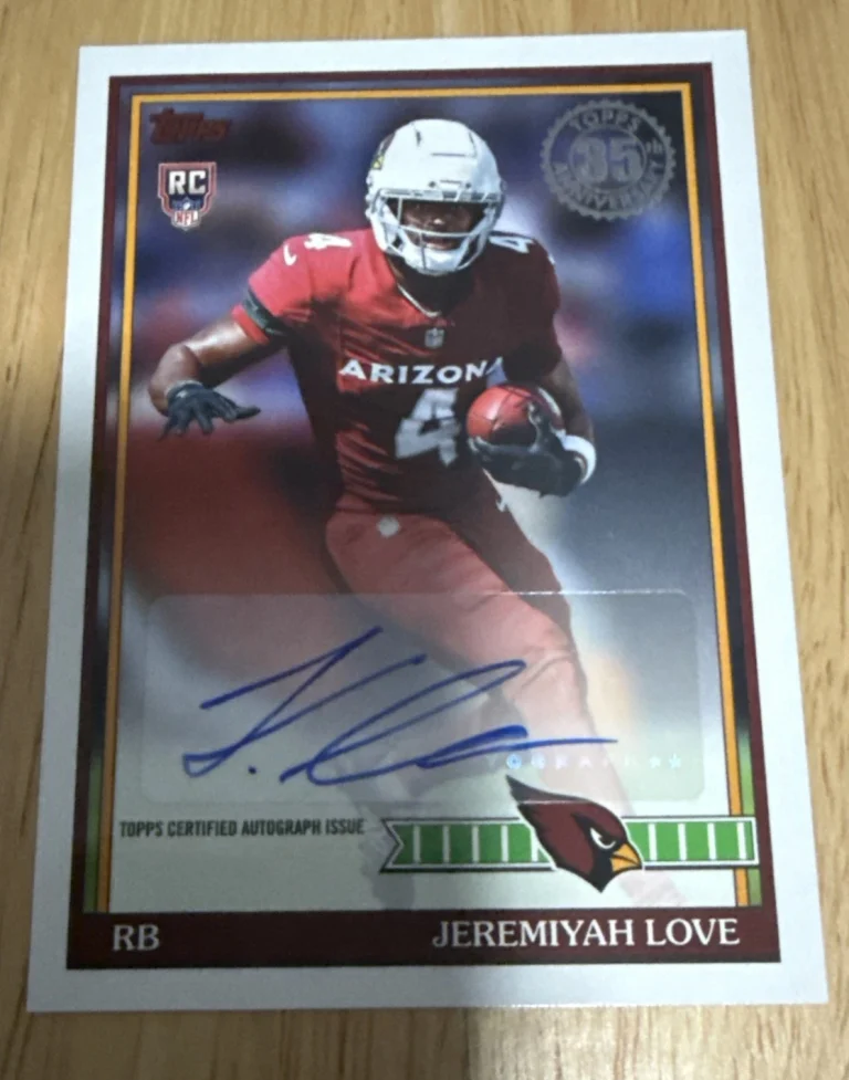 2026 Topps Flagship Jeremiah Love * 1991 Throwback * Rookie RC Auto Insert