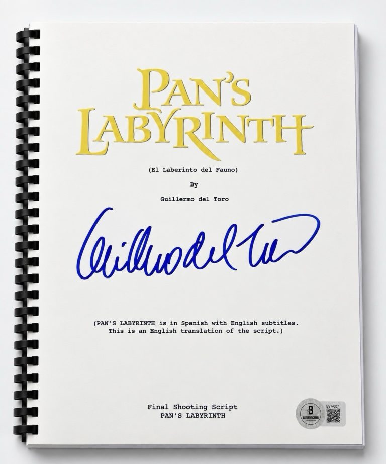 Guillermo del Toro Signed Autograph Pan's Labyrinth Script Screenplay Beckett