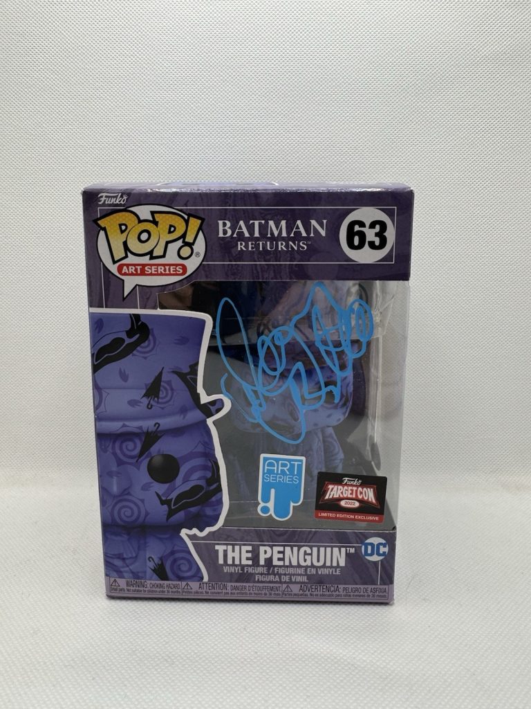 Danny Devito Signed Art Funko Pop Batman Returns The Penguin Autograph JSA COA