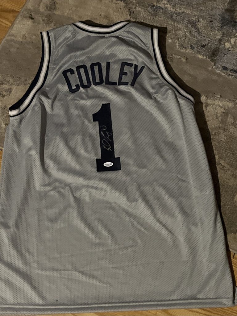 GEORGETOWN HOYAS-ED COOLEY SIGNED AUTOGRAPHED JERSEY ACOA COACH OF YEAR 2022 1