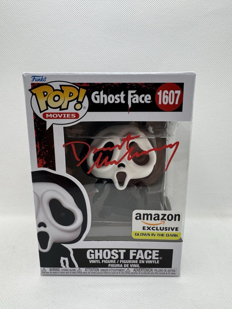 Dermot Mulroney Signed Ghost Face Funko Pop Scream #1607 Glows Autograph JSA COA