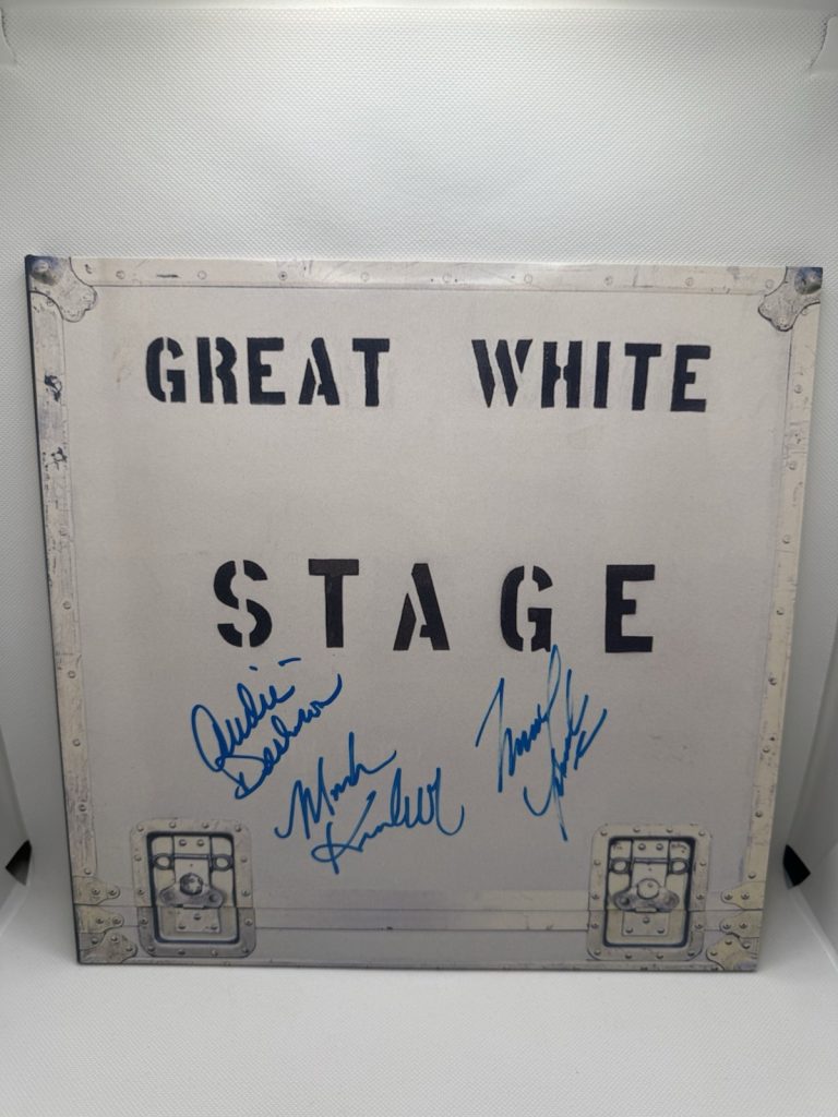 Mark Kendall Signed Vinyl Great White Stage Desbrow Lardie JSA COA Autograph Lp