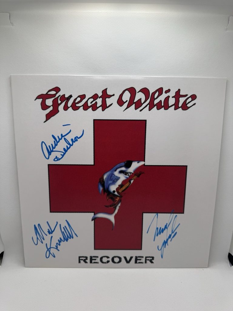 Mark Kendall Signed Vinyl Great White Recover Desbrow Lardie JSA COA Autograph