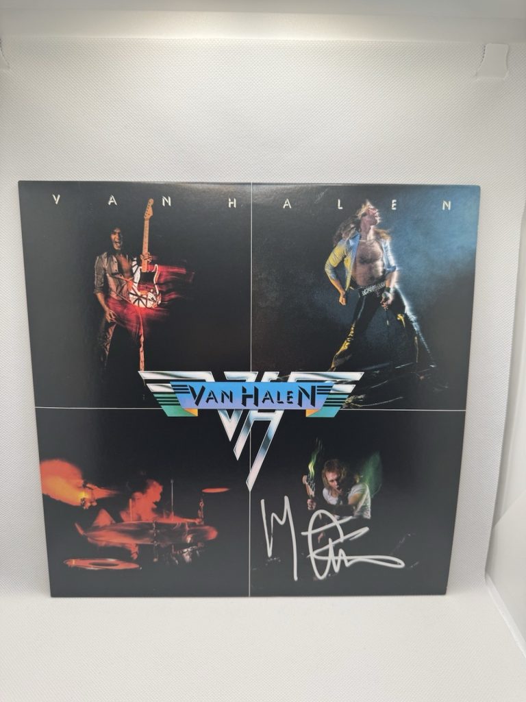 Michael Anthony Signed Vinyl Van Halen Self Titled Record LP JSA COA Autograph