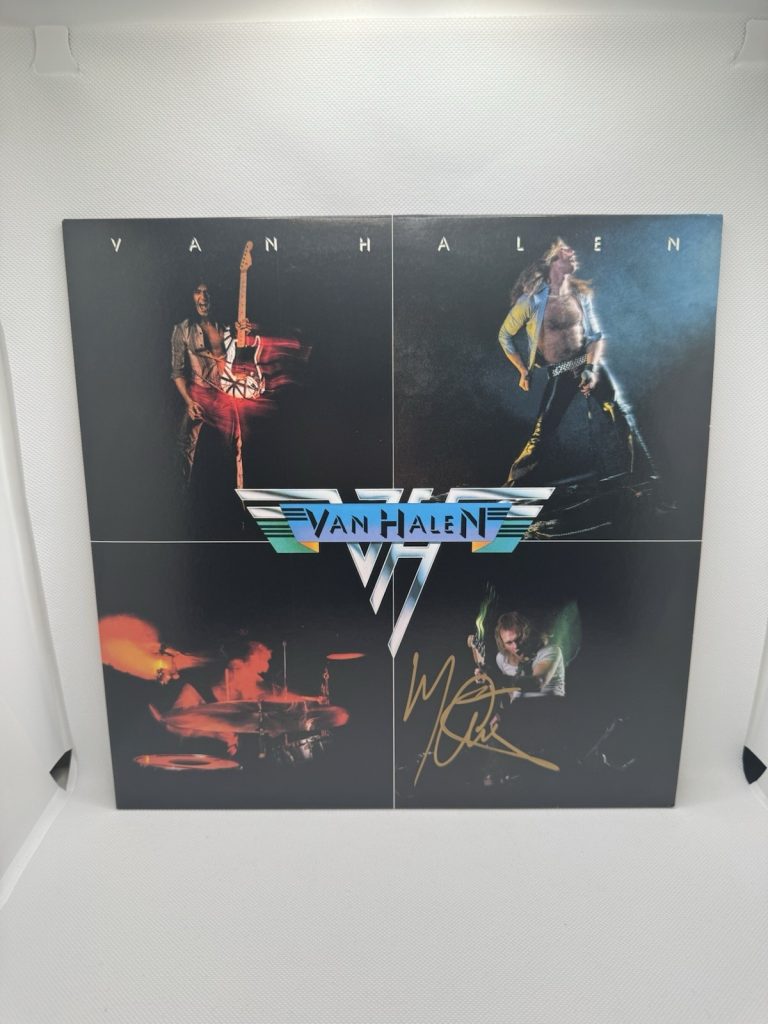 Michael Anthony Signed Vinyl Van Halen Self Titled Record LP JSA COA Autograph