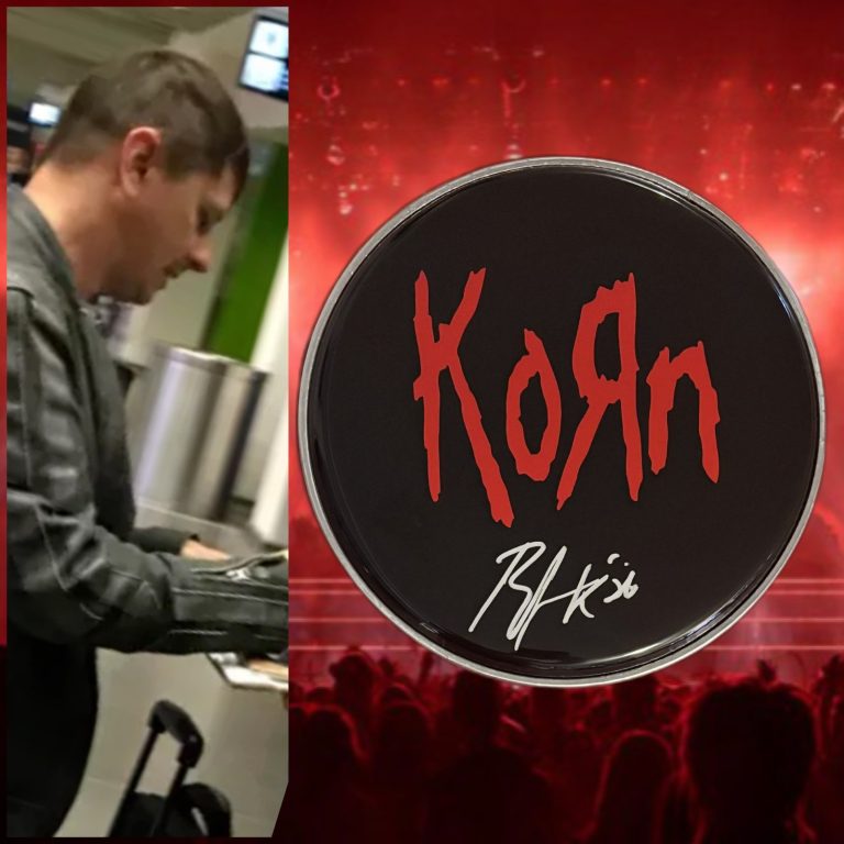 GFA Korn Band Drummer  * RAY LUZIER *  Signed 10