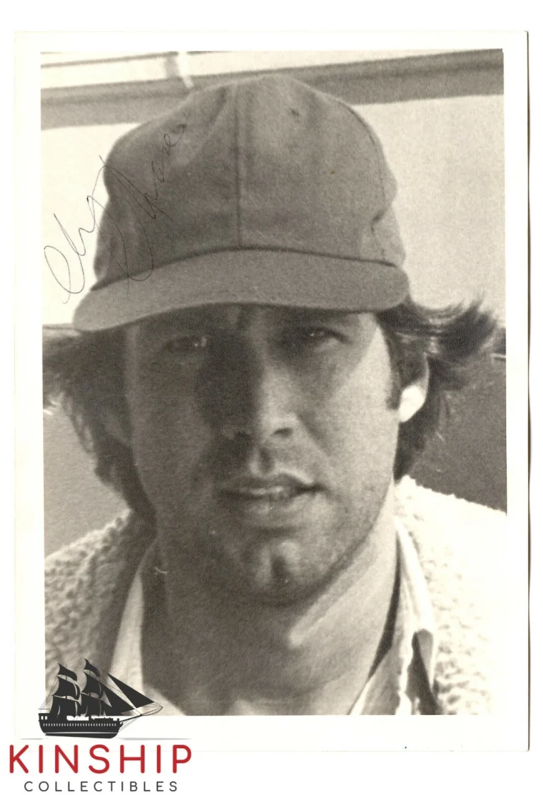 Chevy Chase signed Vintage BW 5x7 Photo JSA COA Rare Full Auto Caddyshack B860