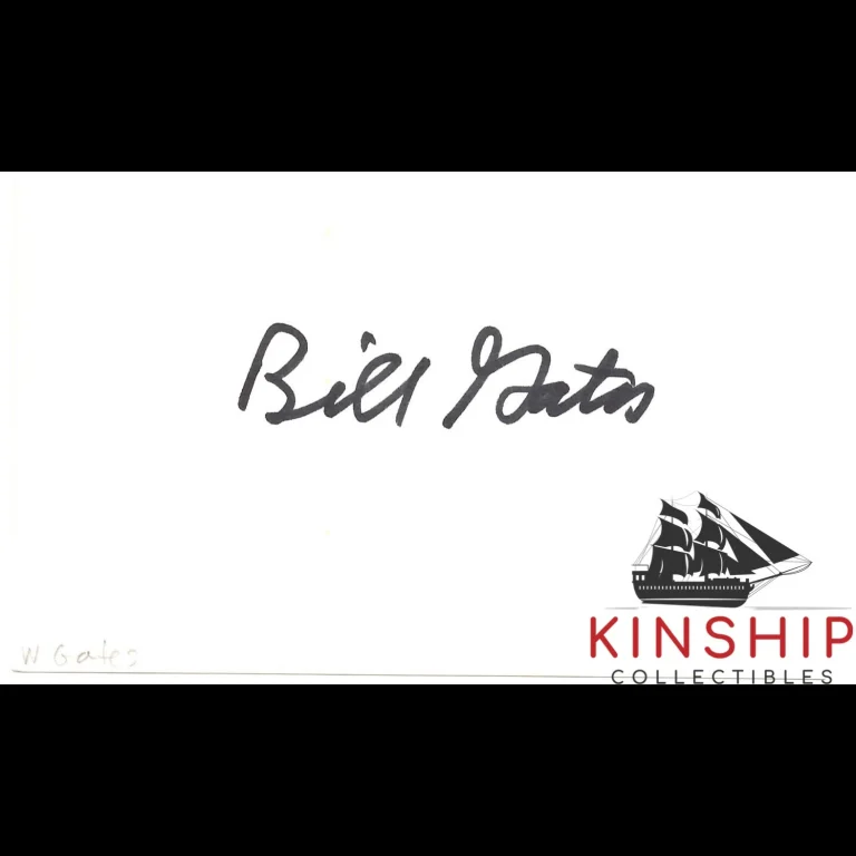Bill Gates signed 3x5 Index Card JSA LOA AUTO GRADE 10 Microsoft Auto Rare Z897