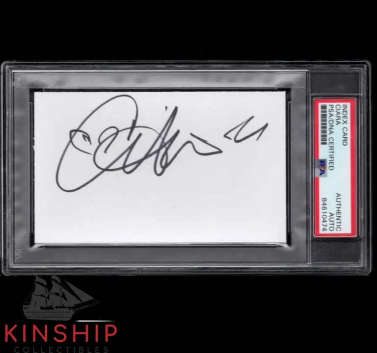Ciara signed 3x5 cut PSA DNA Slabbed Auto Hot Sexy Singer Russell Wilson C942