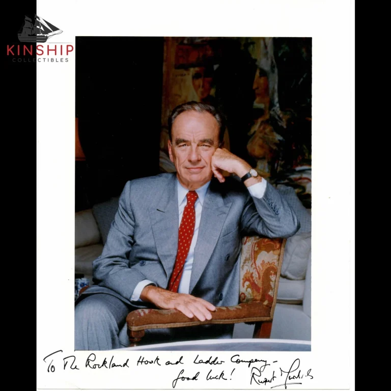 Rupert Murdoch signed 8x10 Color Photo JSA COA Personalized Auto Rare Fox B932