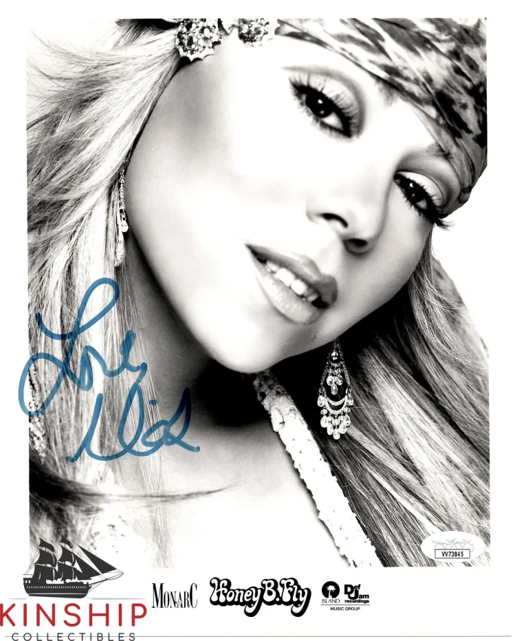 Mariah Carey signed 8x10 Photo JSA COA Rare Vintage Auto Hot Sexy Singer B873