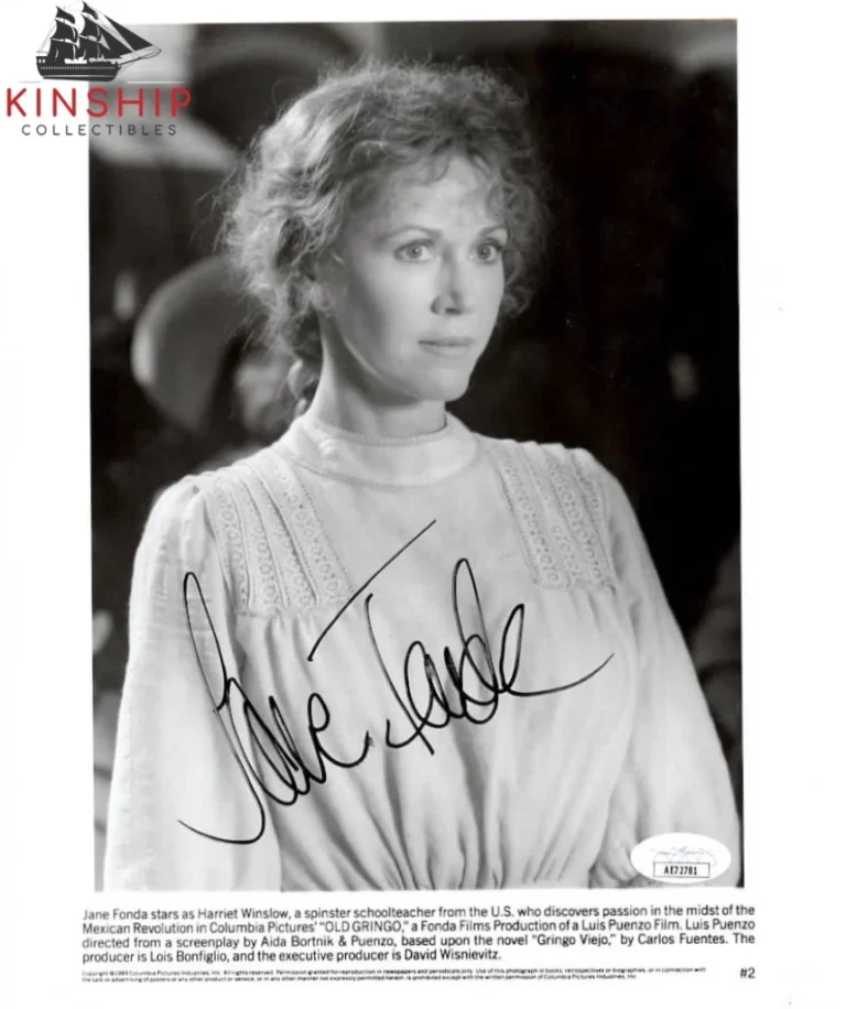 Jane Fonda signed 8x10 Photo JSA COA Actress Auto Bold B948