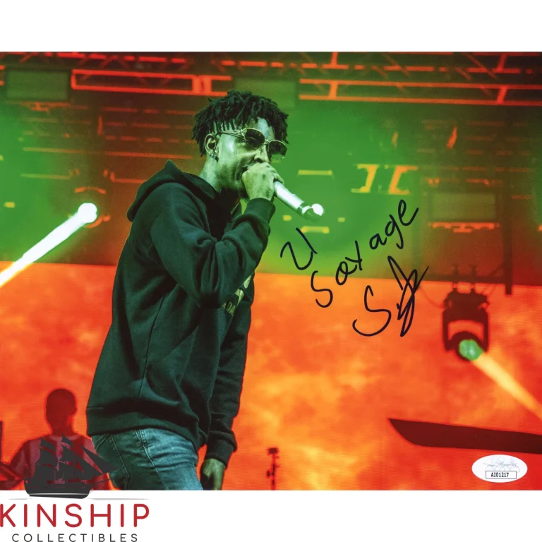 21 Savage signed 8x10 Color Photo JSA COA Rare Auto Inscribed Rapper B996