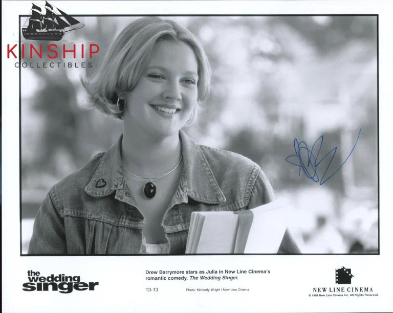 Drew Barrymore signed The Wedding Singer Promo Photo JSA COA Vintage Auto B1057
