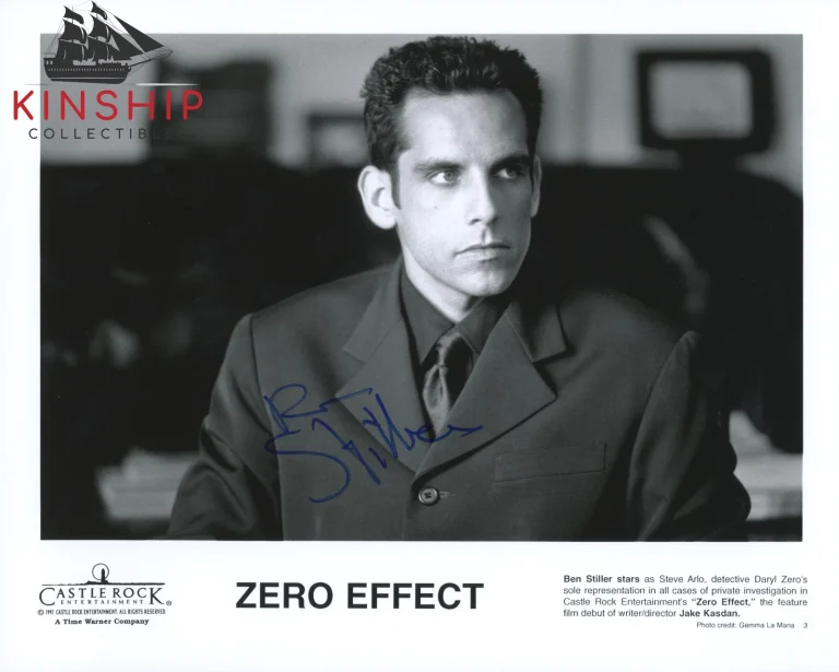 Ben Stiller signed B&W Zero Effect Promo Photo JSA COA Vintage Auto B1062
