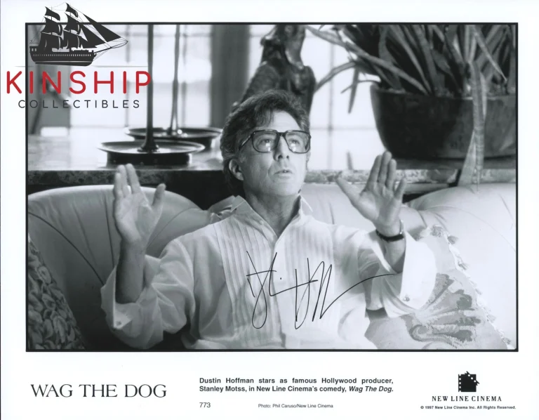 Dustin Hoffman signed Wag The Dog Movie Promo Photo JSA COA Vintage Auto B1072