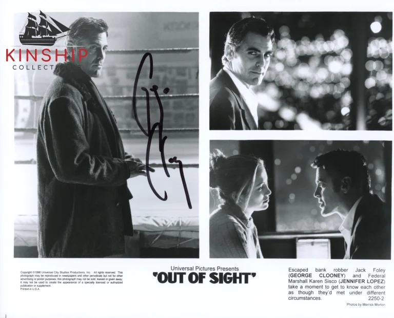 George Clooney signed 8x10 Promo Movie Photo JSA COA Full Vintage Auto B1106
