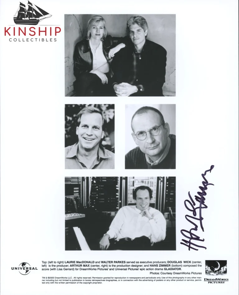 Hans Zimmer signed Gladiator 8x10 Movie Promo Photo JSA COA Vintage Auto B1195