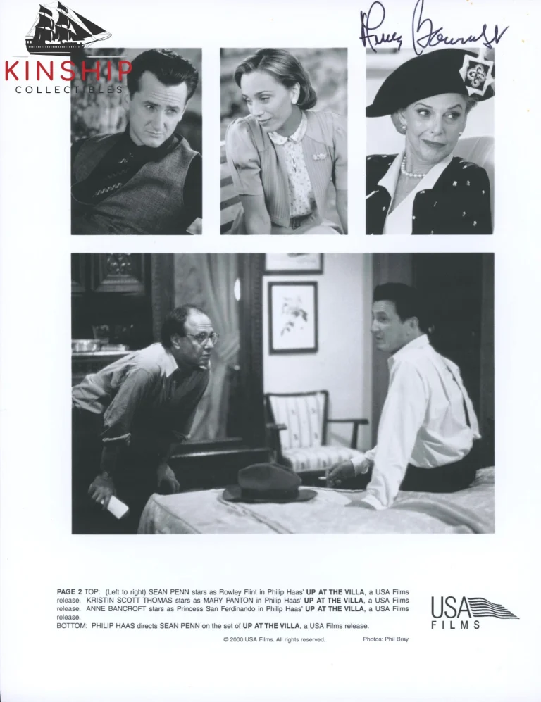 Anne Bancroft signed 8x10 Movie Promo Photo JSA COA Vintage Auto B1198