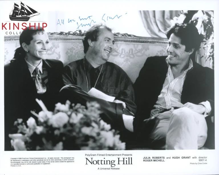 Hugh Grant signed 8x10 Movie Promo Photo JSA COA Full Vintage Auto Actor B1230