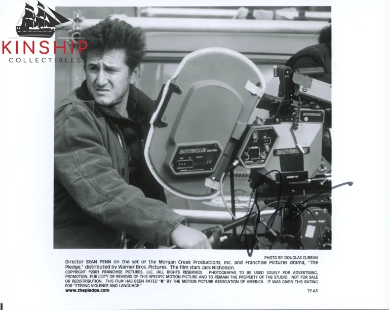 Sean Penn signed The Pledge 8x10 Movie Promo Photo JSA COA Vintage Auto B1237