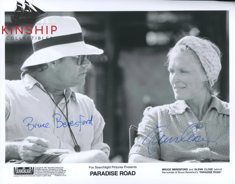 Bruce Beresford & Glenn Close signed 8x10 Movie Promo Photo JSA COA Auto B1344