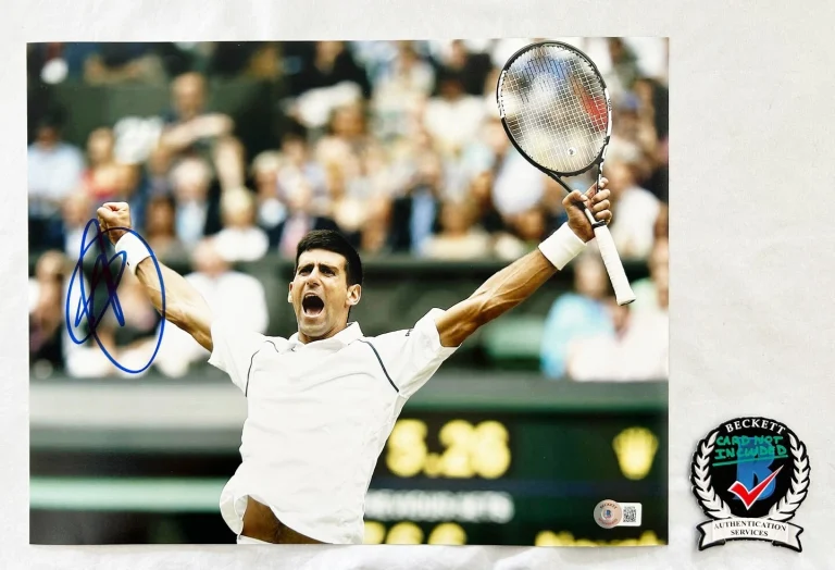 Novak Djokovic Signed 11x14 Photo Beckett BAS 1 COA
