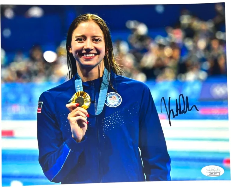 KATE DOUGLASS SIGNED 8X10 PHOTO 2024 OLYMPICS GOLD SWIMMING USA PARIS AUTO 4 JSA