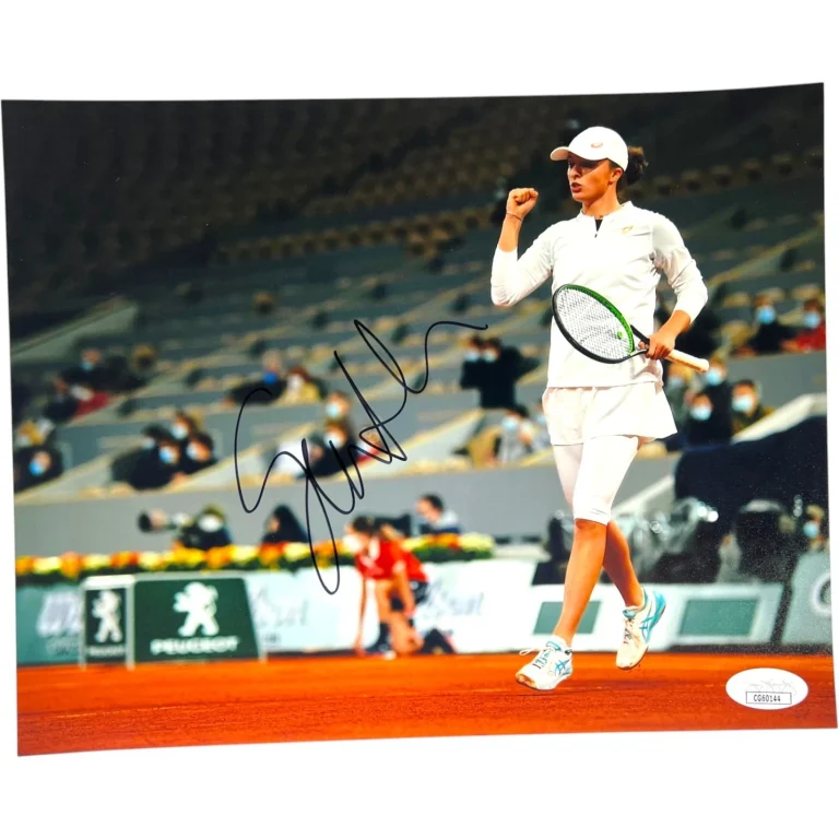 IGA SWIATEK SIGNED 8X10 PHOTO WIMBLEDON US OPEN FRENCH AUSTRALIAN POLAND JSA !