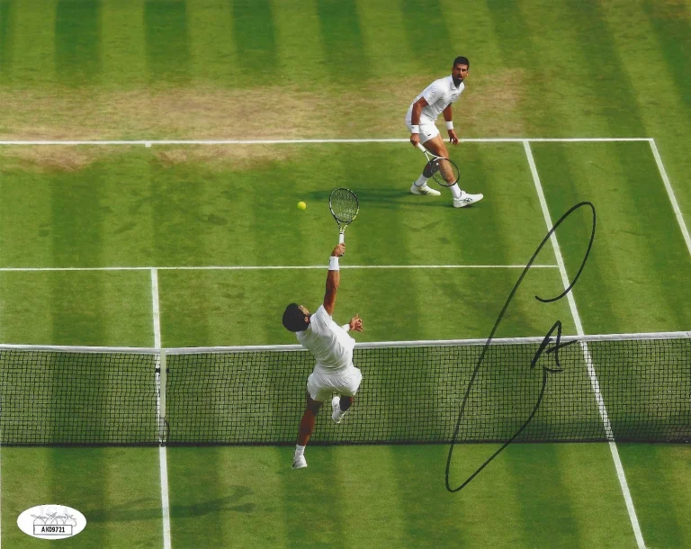 CARLOS ALCARAZ SIGNED 8X10 PHOTO 4 US OPEN FRENCH WIMBLEDON AUSTRALIAN JSA