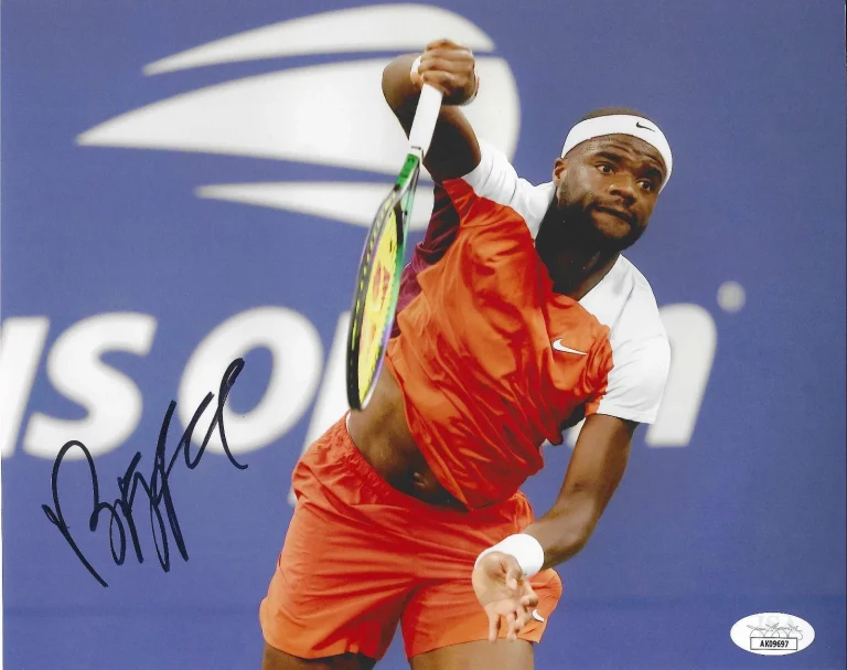 FRANCES TIAFOE SIGNED 8X10 PHOTO US OPEN AUSTRALIAN WIMBLEDON USA AUTO JSA