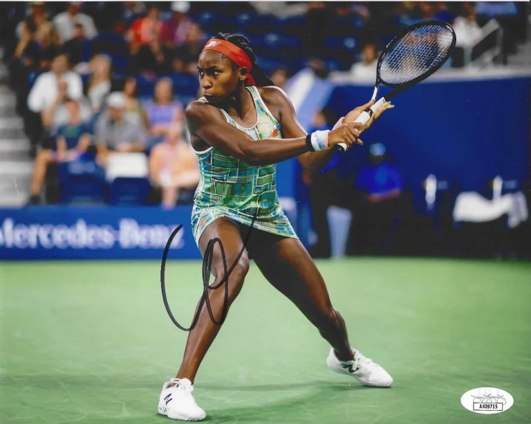 COCO CORI GAUFF SIGNED AUTO'D 8x10 JSA COA PHOTO WTA US OPEN TENNIS CHAMP