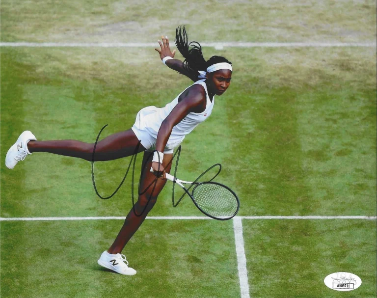 COCO CORI GAUFF SIGNED AUTO'D 8x10 JSA COA PHOTO WTA US OPEN TENNIS CHAMPION