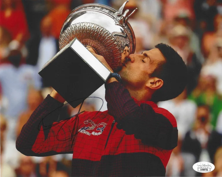 Novak Djokovic Tennis US Open French Olympics Signed Autograph 8x10 Photo JSA