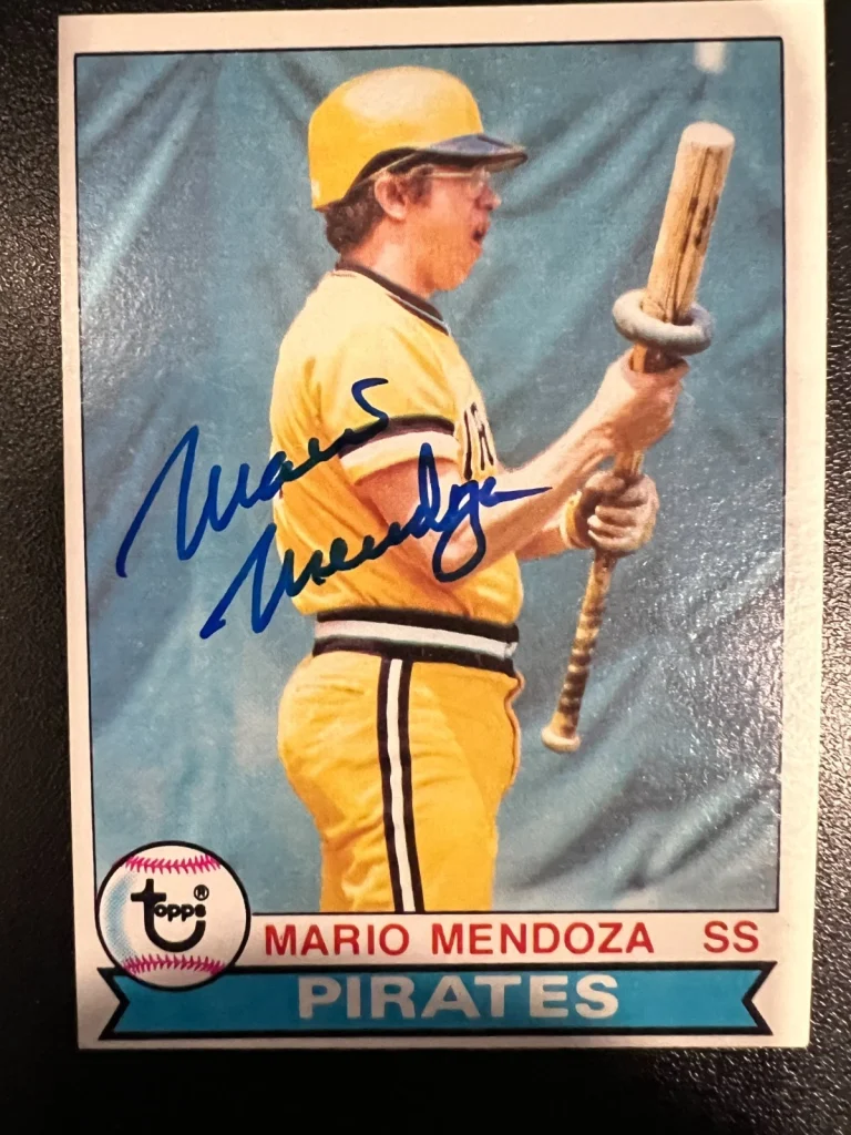 MARIO MENDOZA PITTSBURGH PIRATES  SIGNED 1979 TOPPS CARD #509