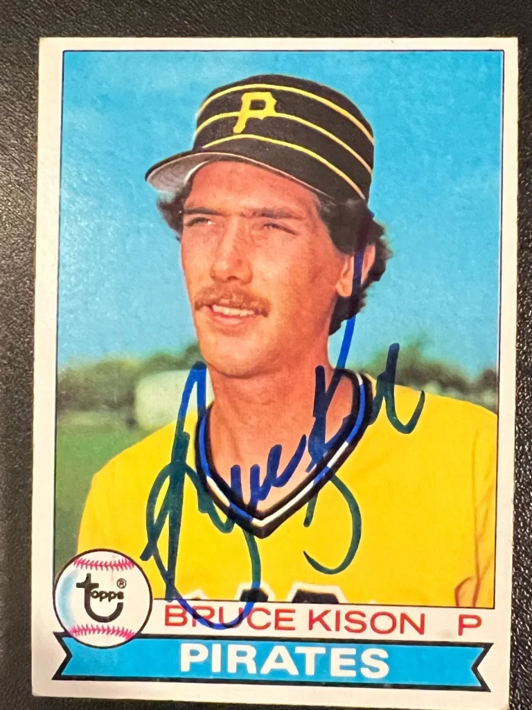 BRUCE KISON PITTSBURGH PIRATES SIGNED 1979 TOPPS CARD #661