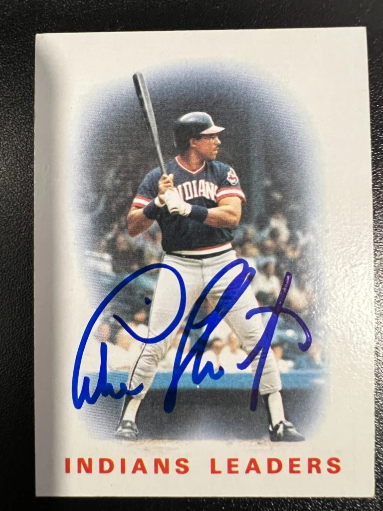 ANDRE THORNTON CLEVELAND INDIANS  SIGNED 1986 TOPPS CARD #336