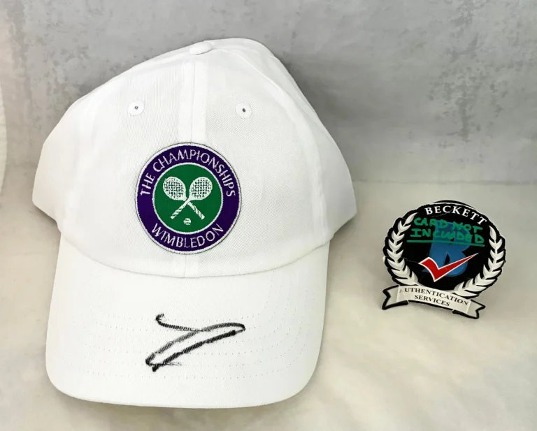 Jannik Sinner Signed Hat Wimbledon Beckett BAS COA